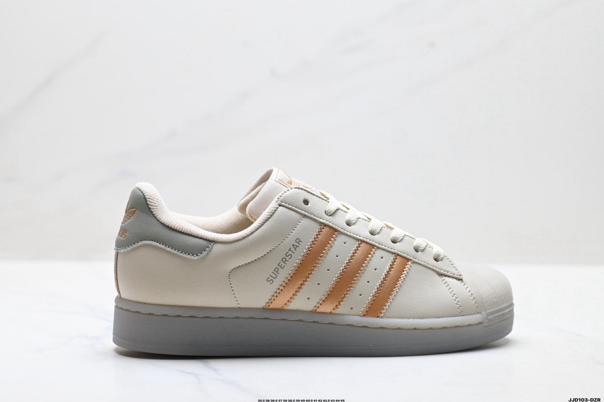adidas Originals Superstar ¡ª Cream Clay-Orange & Grey | White Shell Toe