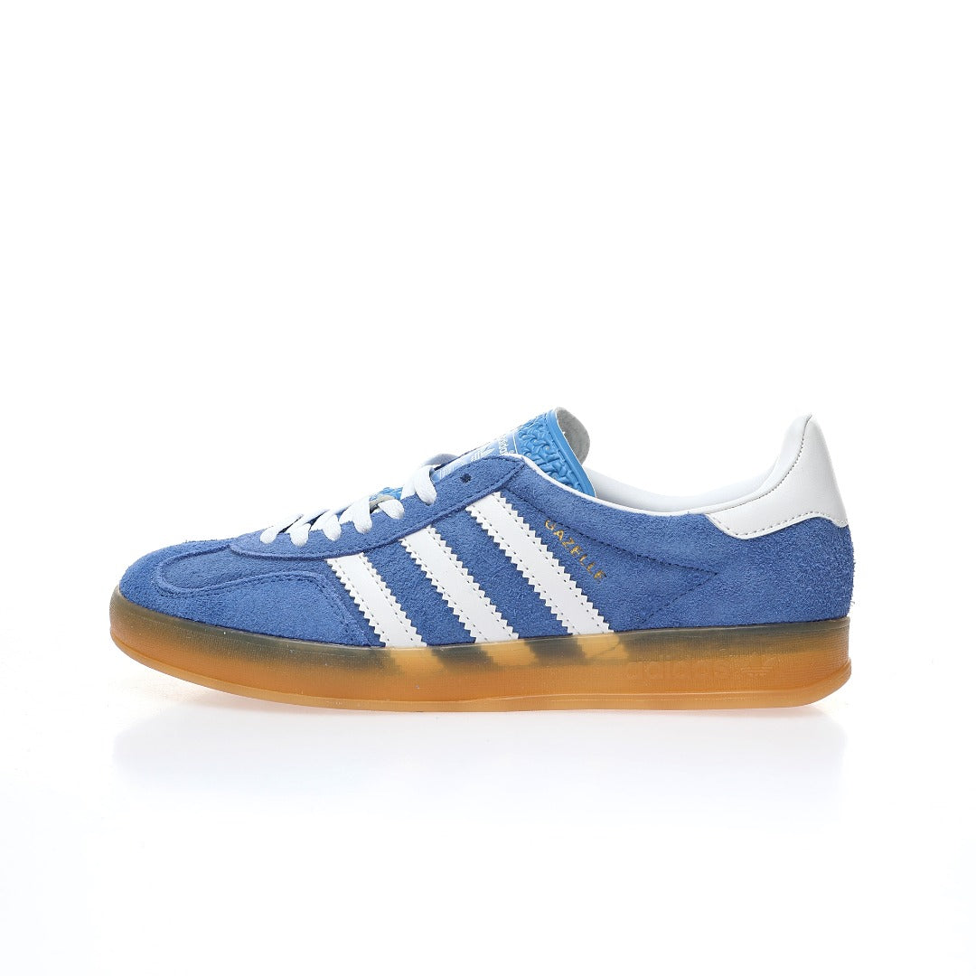 Adidas Originals Gazelle Indoor ¨C Blue / White Gum Suede Low-Top Sneakers