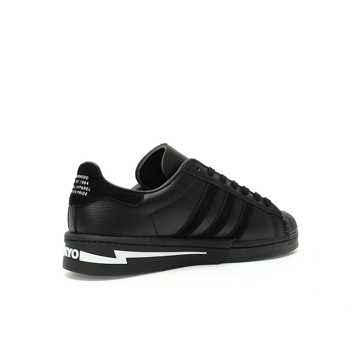 Adidas Originals Superstar Neighborhood ¨C Black Leather Low-Top Sneakers