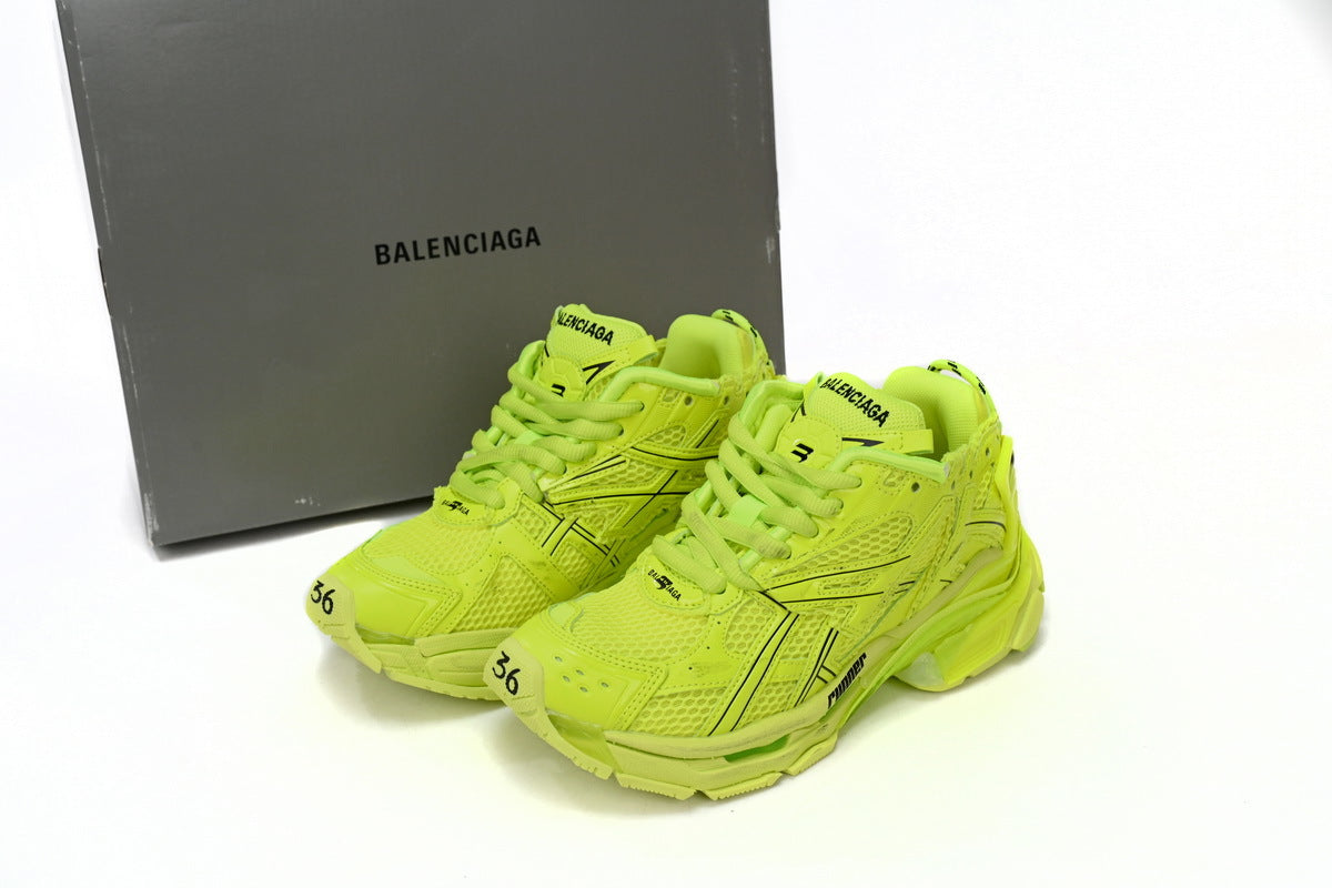 Balenciaga men's shoes Track Runner Sneaker ¨C Distressed Low-Top  balenciaga runners Pale yellow