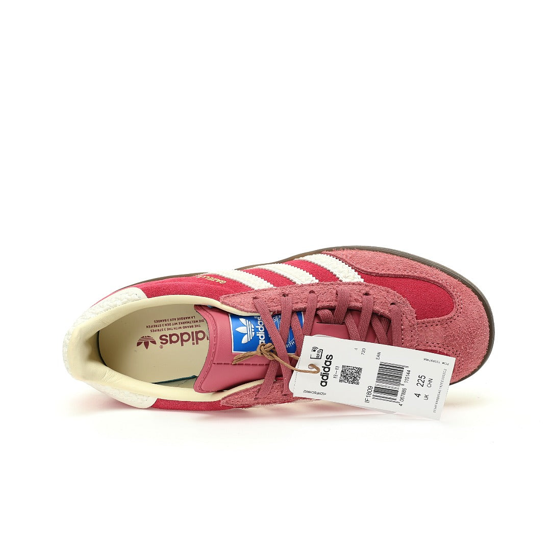 Adidas Originals Gazelle Indoor ¨C Red / Pink / White Dark Gum Suede Low-Top Sneakers