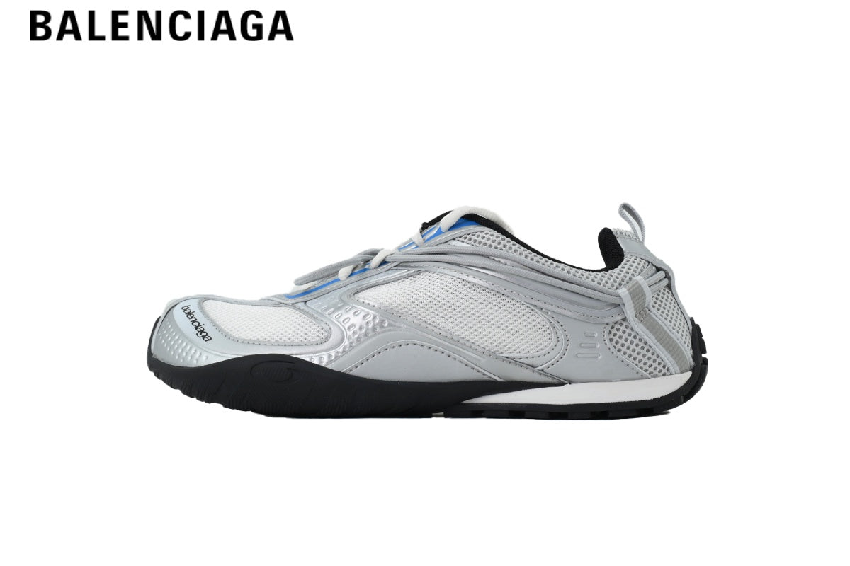 Balenciaga Skate men's shoes  women sneakers ¡ª Silver, White & Blue