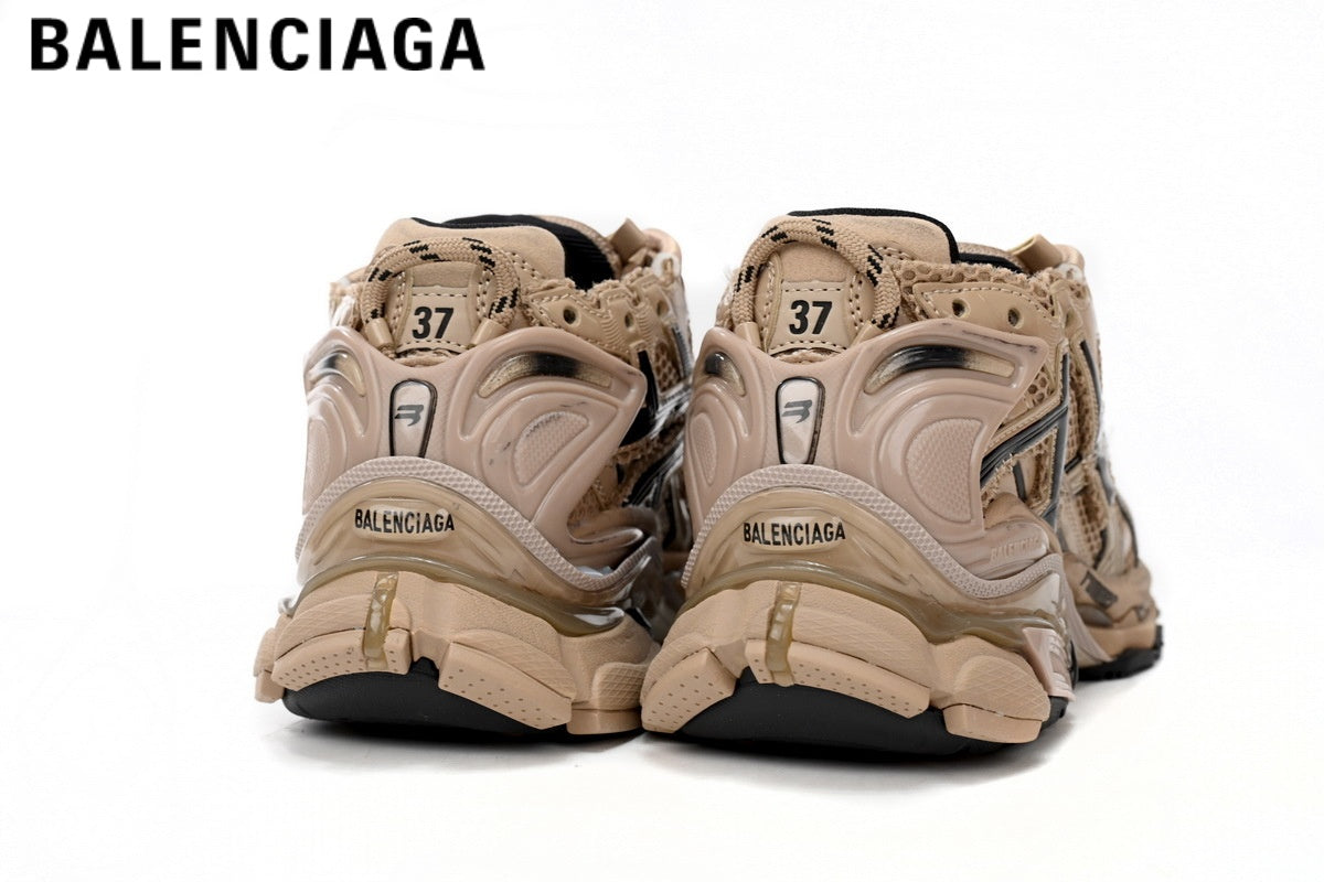 Balenciaga Runner men's shoes  women sneakers¡ª Beige / Black