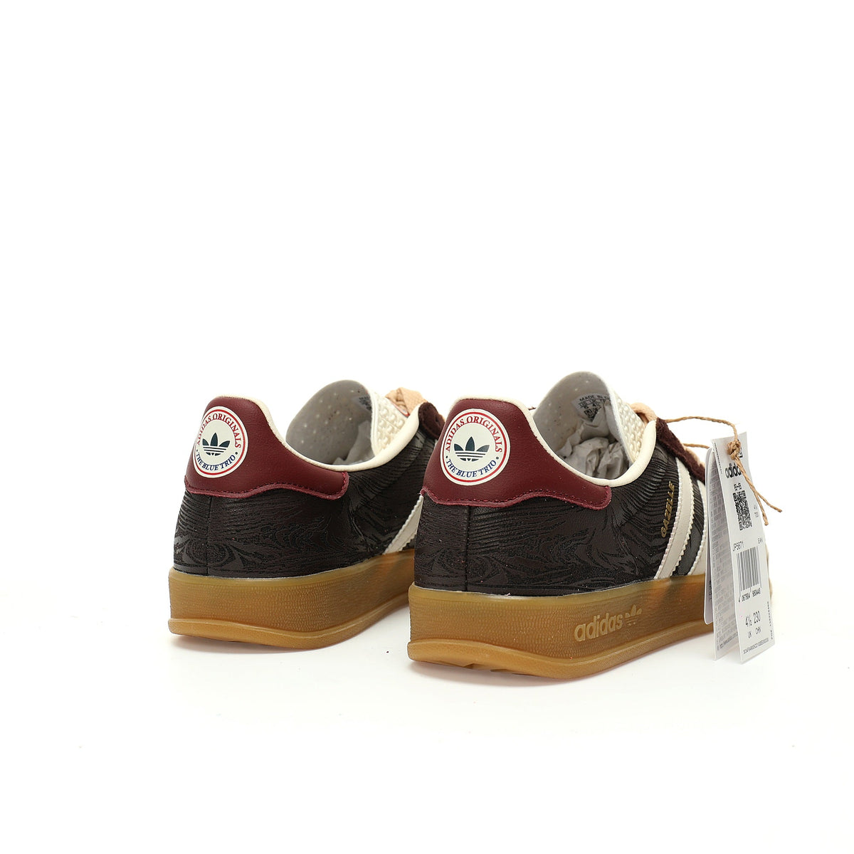 Adidas Originals Gazelle Indoor ¨C Maroon / Cream Gum Suede Low-Top Sneakers
