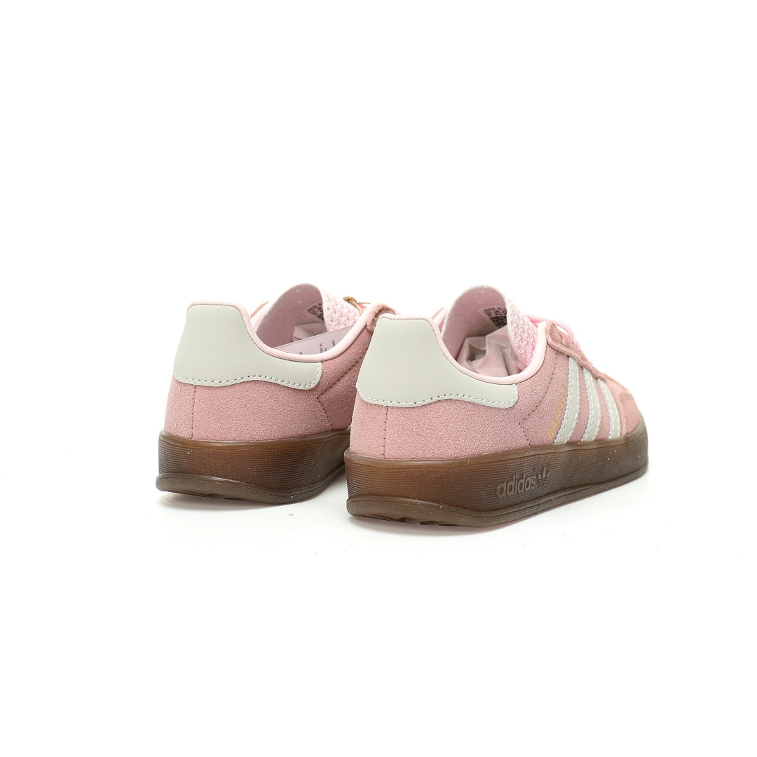 Adidas Originals Gazelle Indoor ¨C Pink / Light Grey Gum Suede Low-Top Sneakers