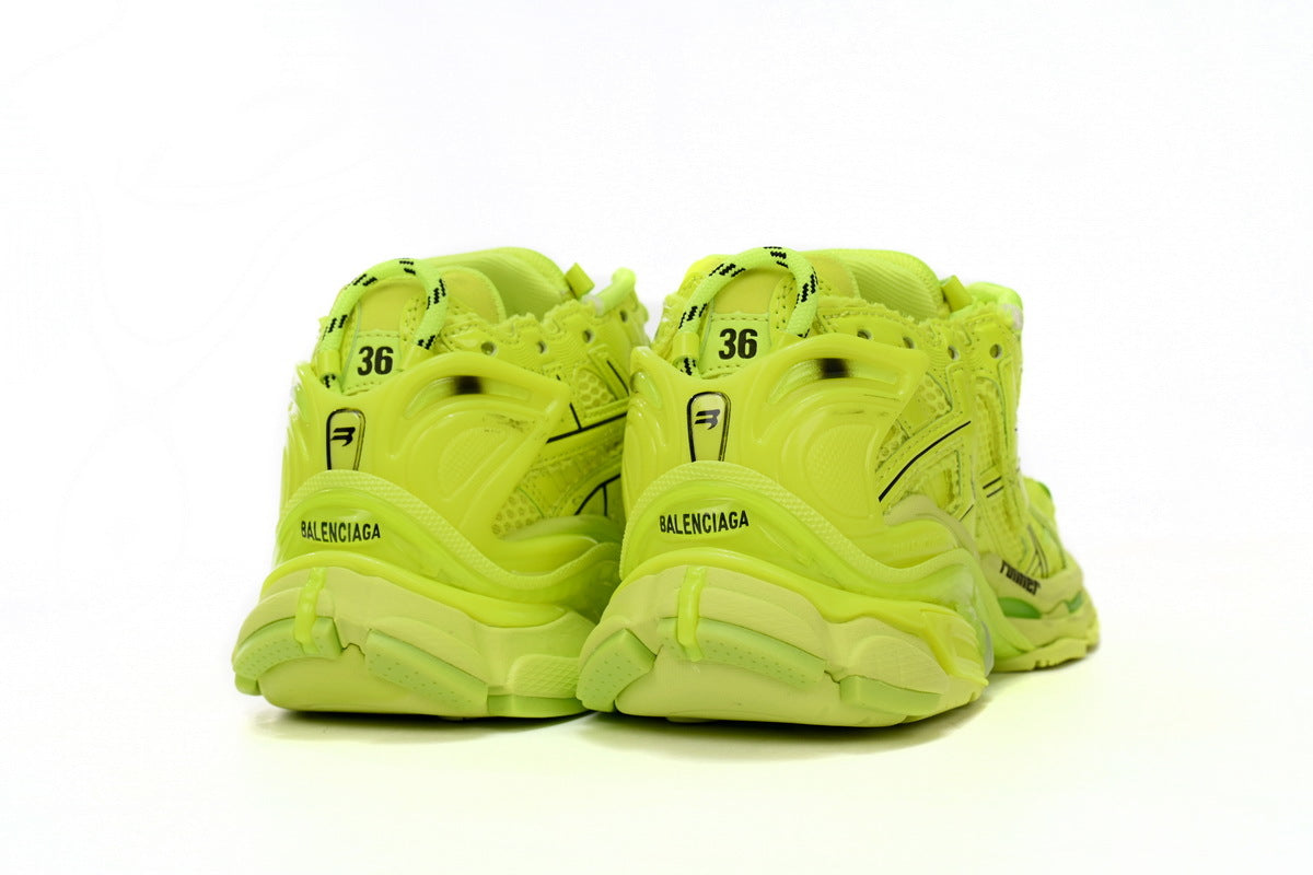 Balenciaga men's shoes Track Runner Sneaker ¨C Distressed Low-Top  balenciaga runners Pale yellow