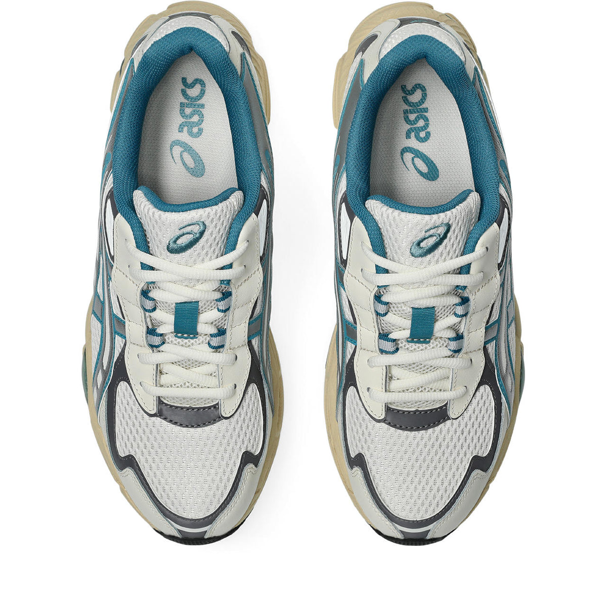 Asics womens shoes  neutral running shoes mens  sneakers Gel-Kayano 14 ¨C Cream/Teal Blue/Silver Sneaker