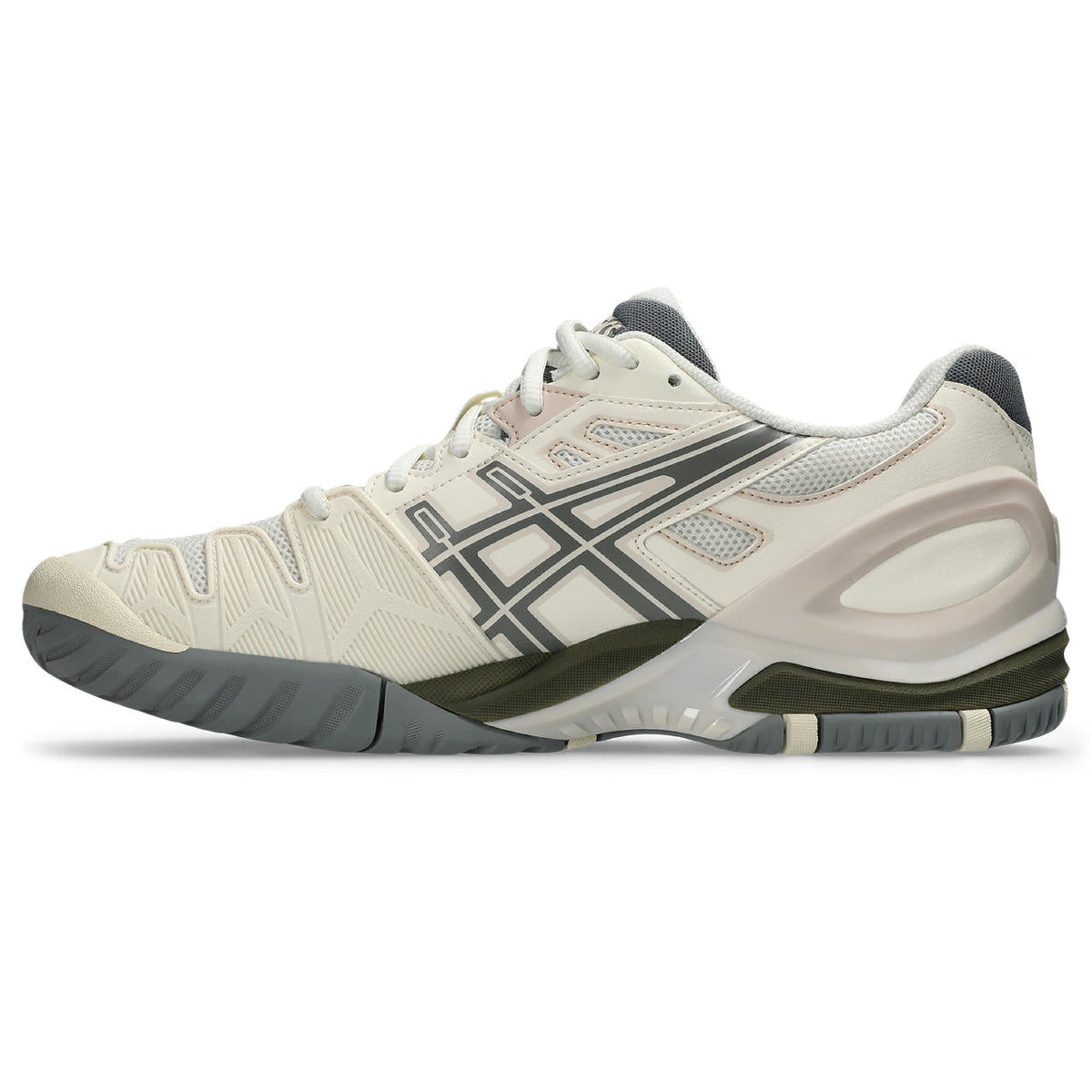 Asics womens shoes  neutral running shoes mens  sneakers Gel-Resolution ¨C Cream/Beige/Dark Grey Tennis Sneaker