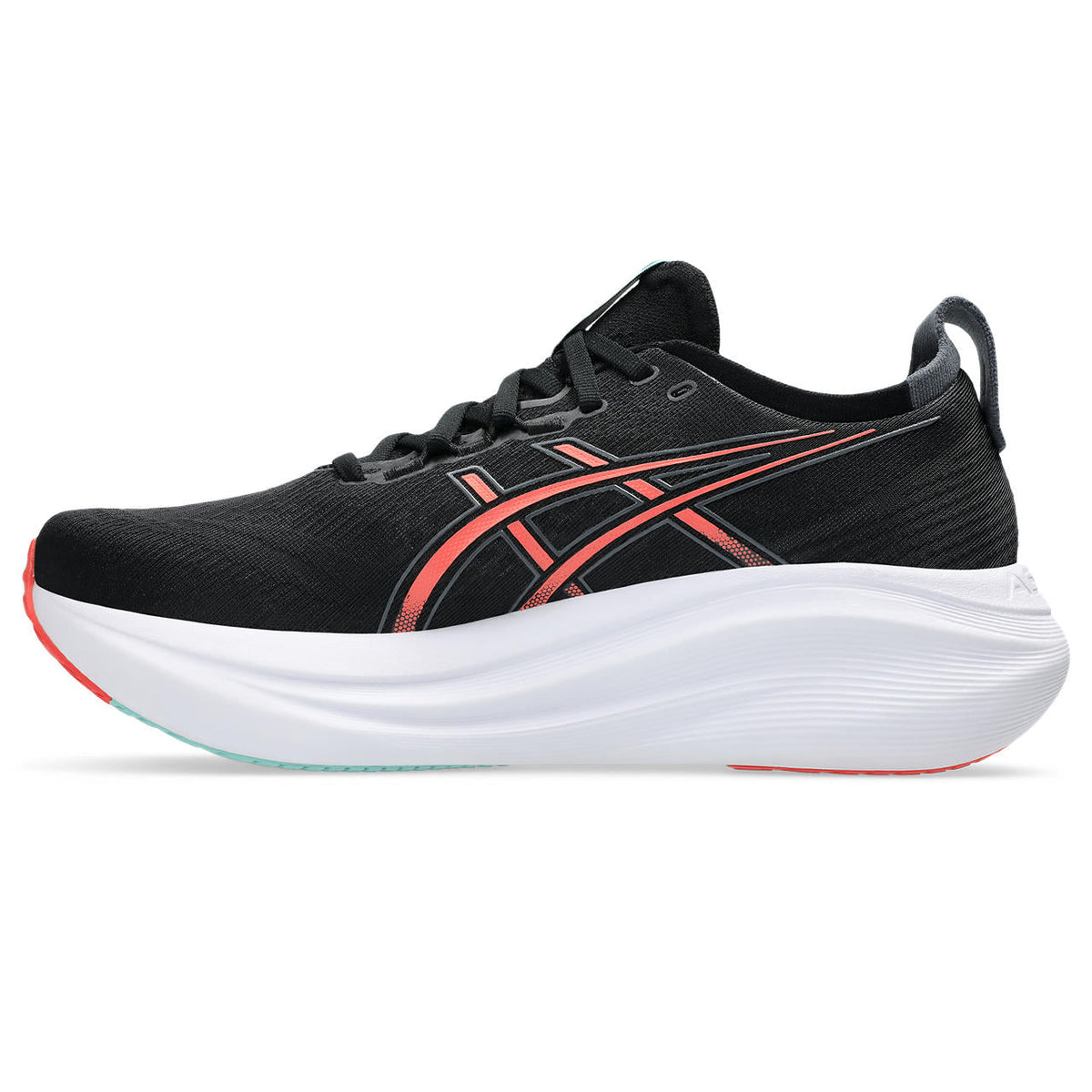 Asics womens shoes  neutral running shoes mens  sneakers  Gel-Nimbus 27 Black / Coral / White