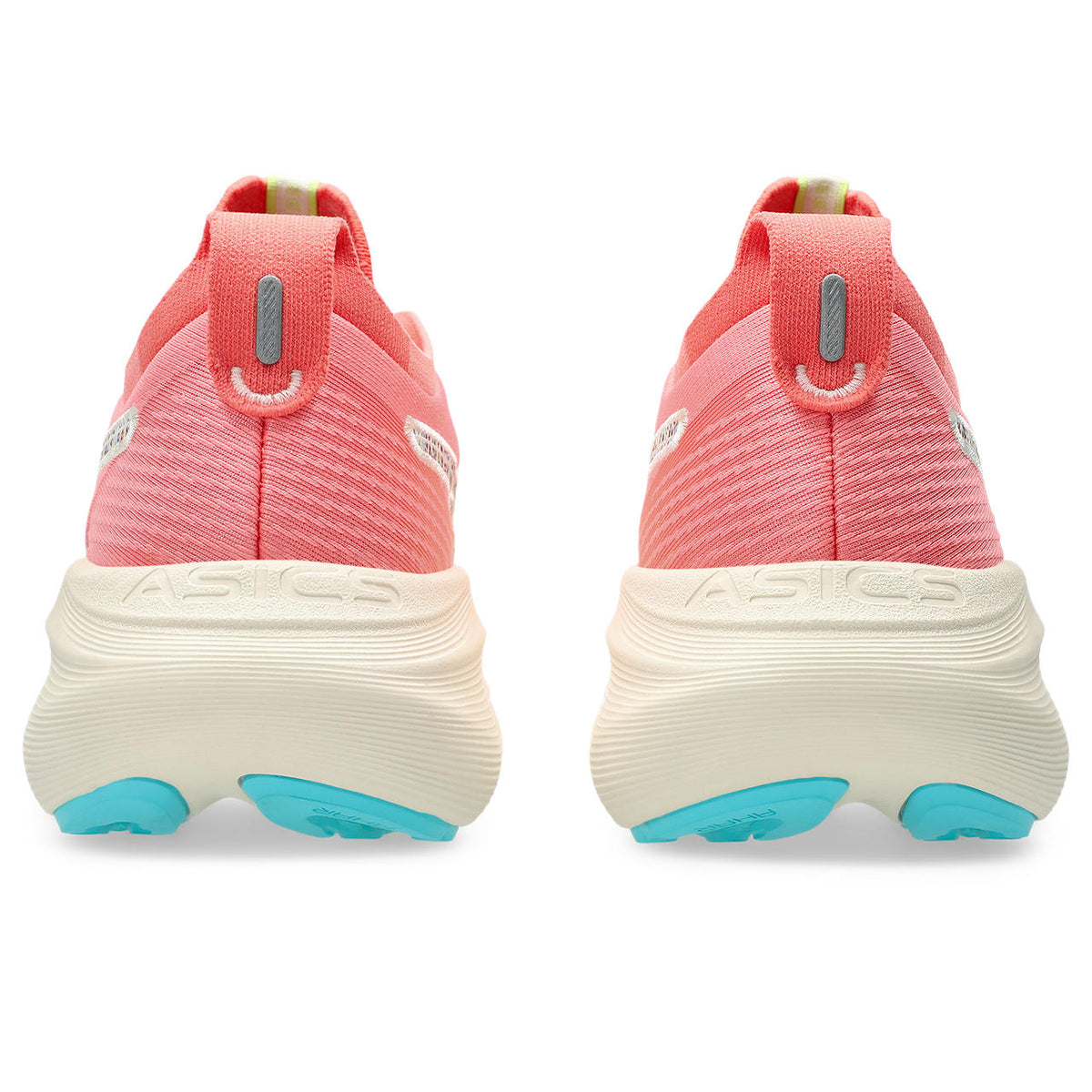Asics womens shoes  neutral running shoes mens  sneakers Gel-Nimbus Coral Pink / Off-White / Multicolor