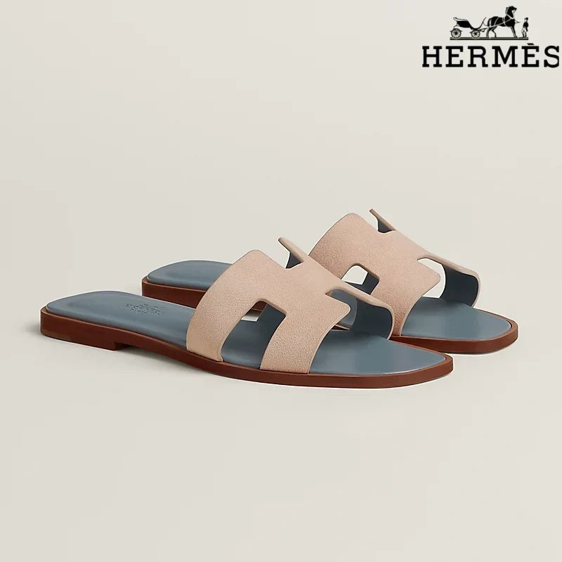Herm¨¨s Oran Beige Flat Sandal
