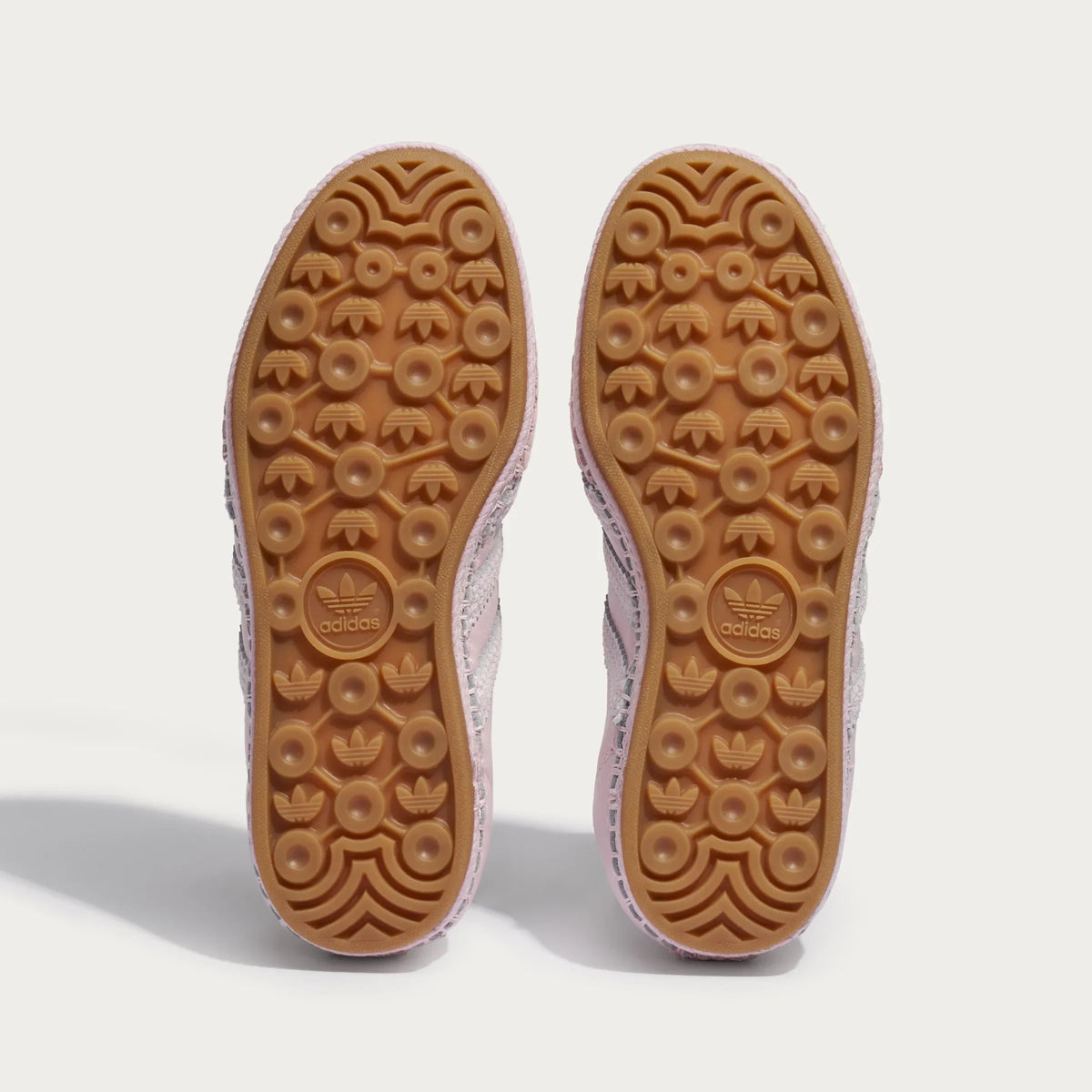 Adidas Originals ¨C Light Pink Woven Sole Leather Casual Sneakers