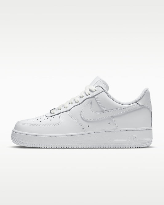 Nike Air Force 1 '07 Triple White Leather Sneakers mens low top shoes