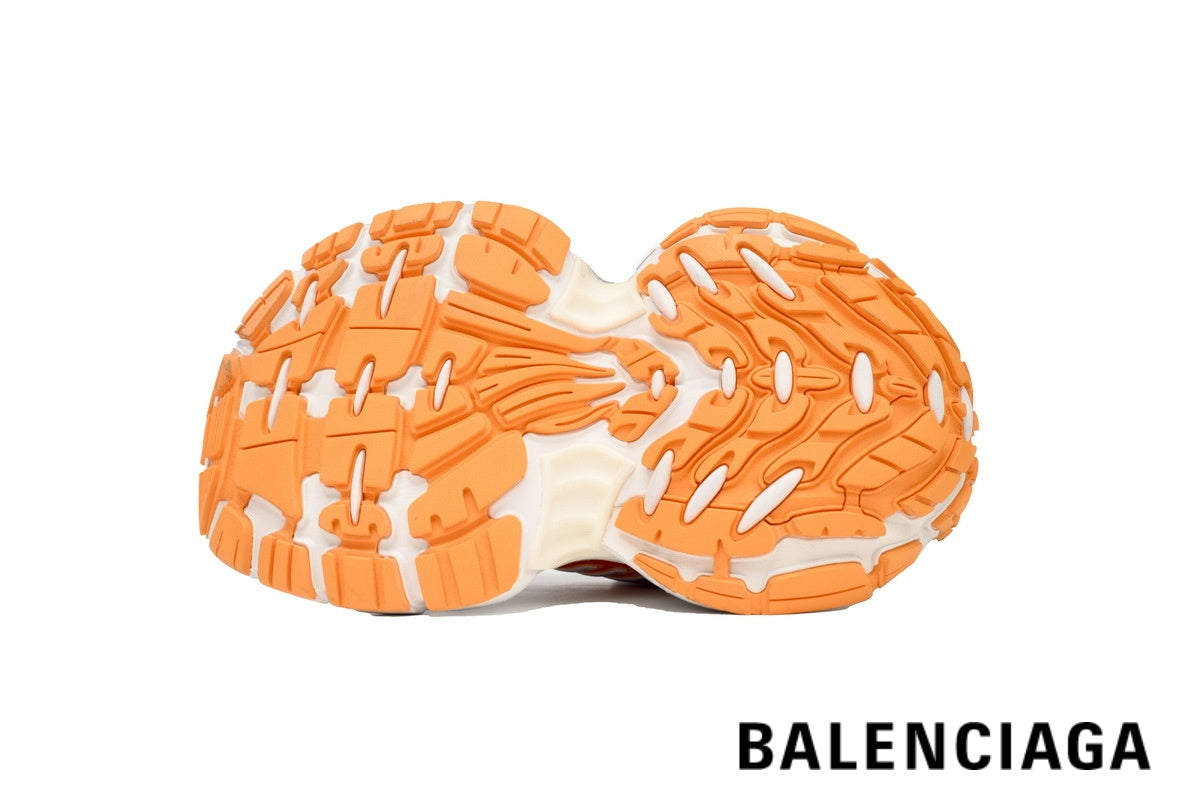 Balenciaga Runner men's shoes  women sneakers ¨C White, Red & Orange