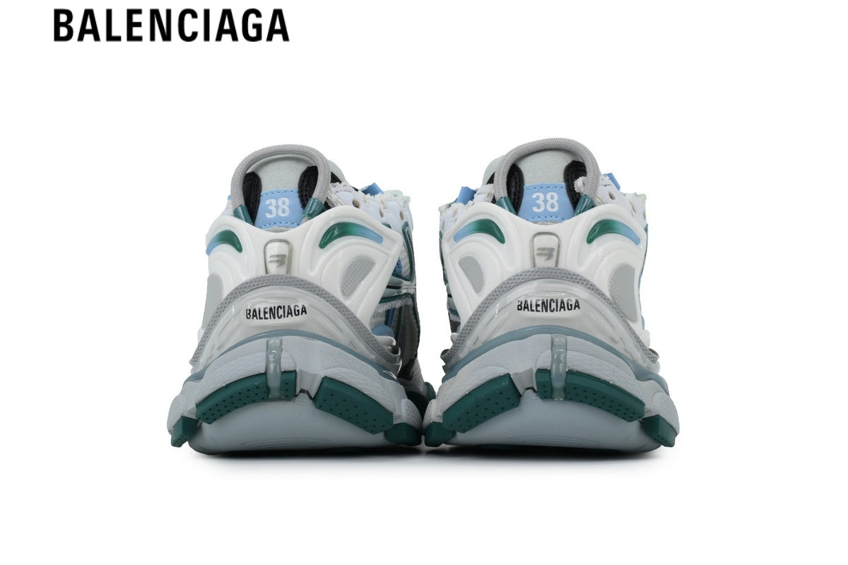 Balenciaga Runner Sneaker ¡ª White Mesh, Grey & Black Synthetic Overlays