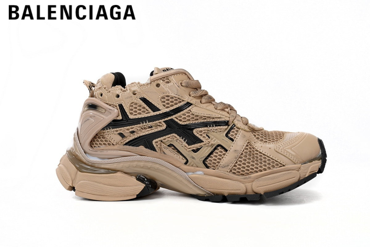Balenciaga Runner men's shoes  women sneakers¡ª Beige / Black